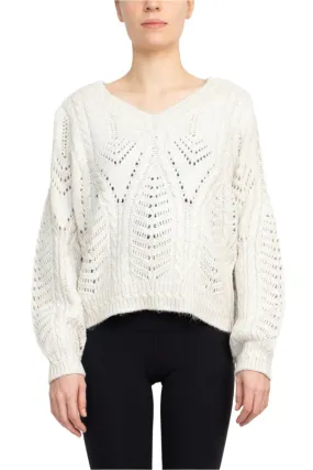 Philosphy V- Neck Long Sleeves Knit Top