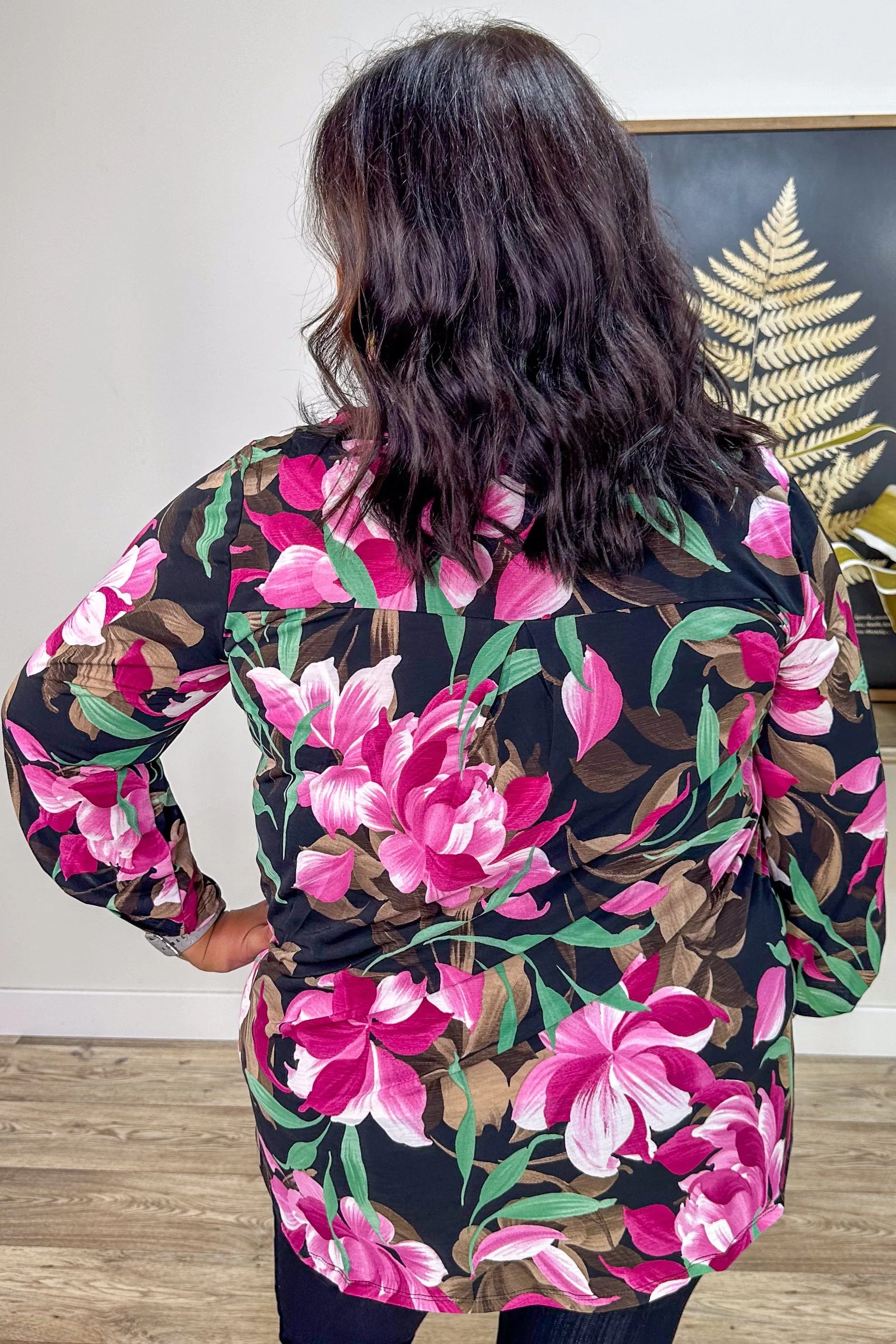 Pink Cosmic Floral Lizzy Top