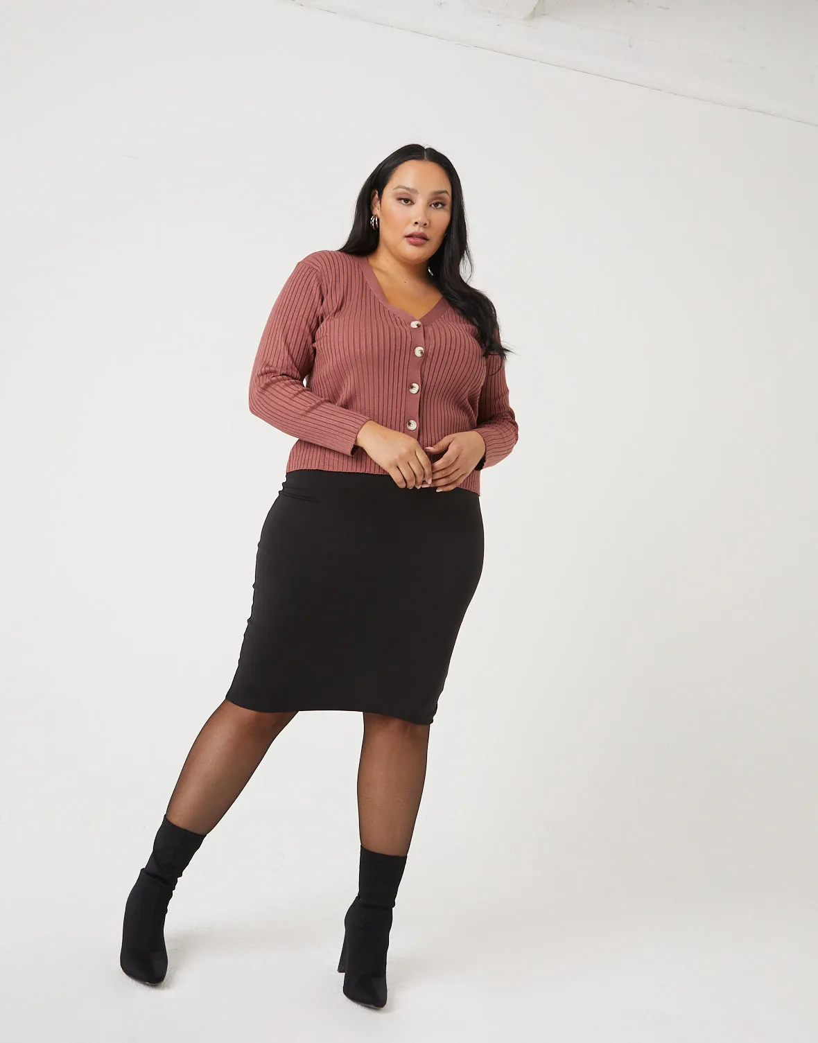 Plus Size Cardigan Top