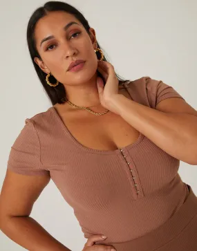 Plus Size Hook and Eye Top