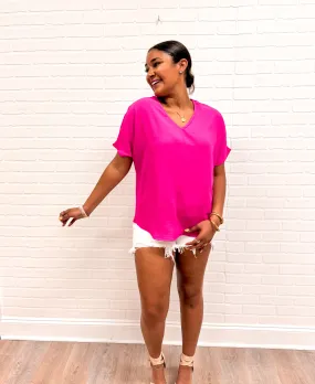 Pretty Girl Top Hot Pink