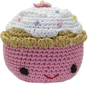 Purdy Pink Cupcake Knit Toy