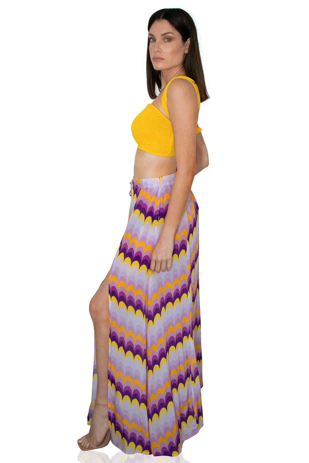 Purple Long Skirt for Women