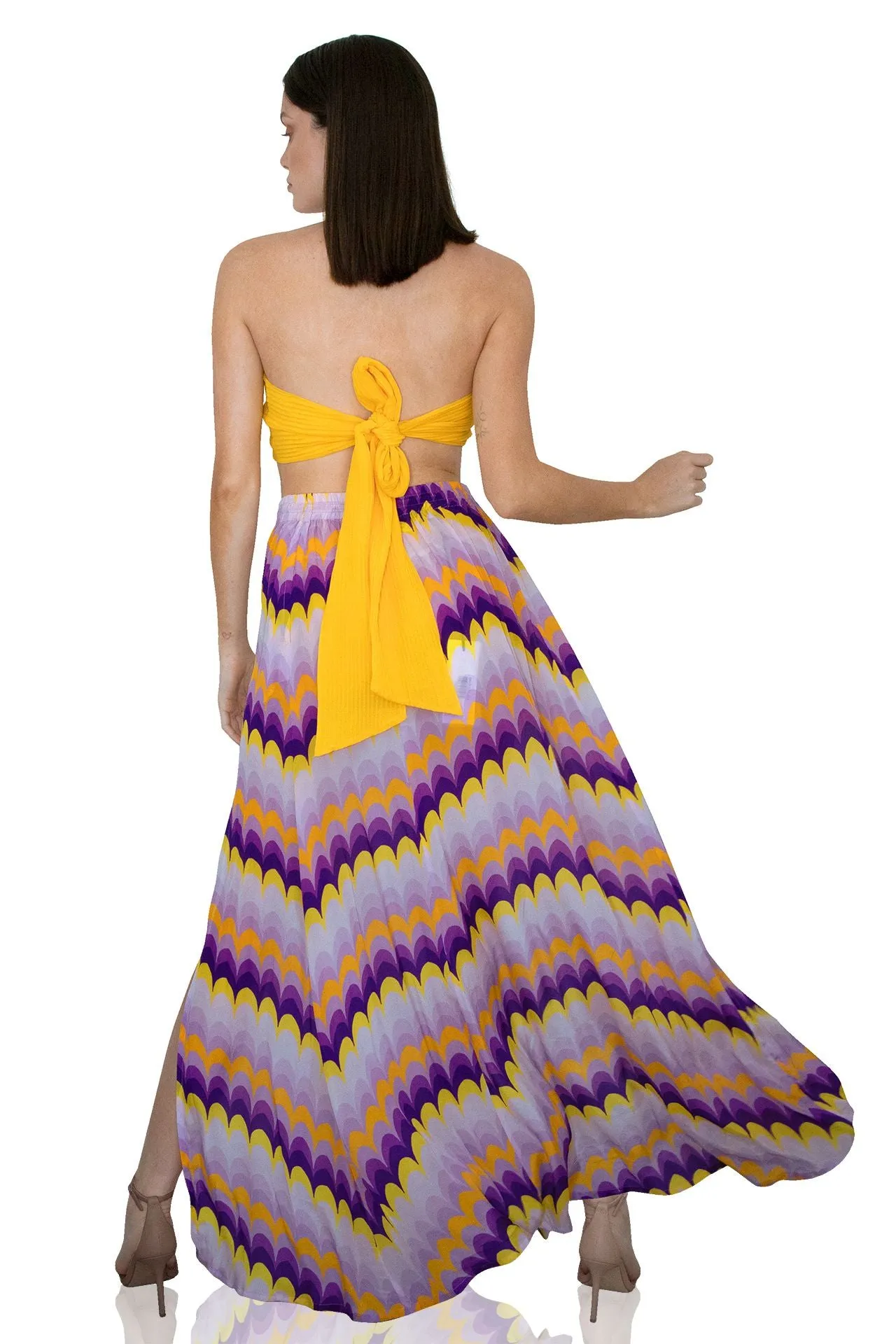 Purple Long Skirt for Women