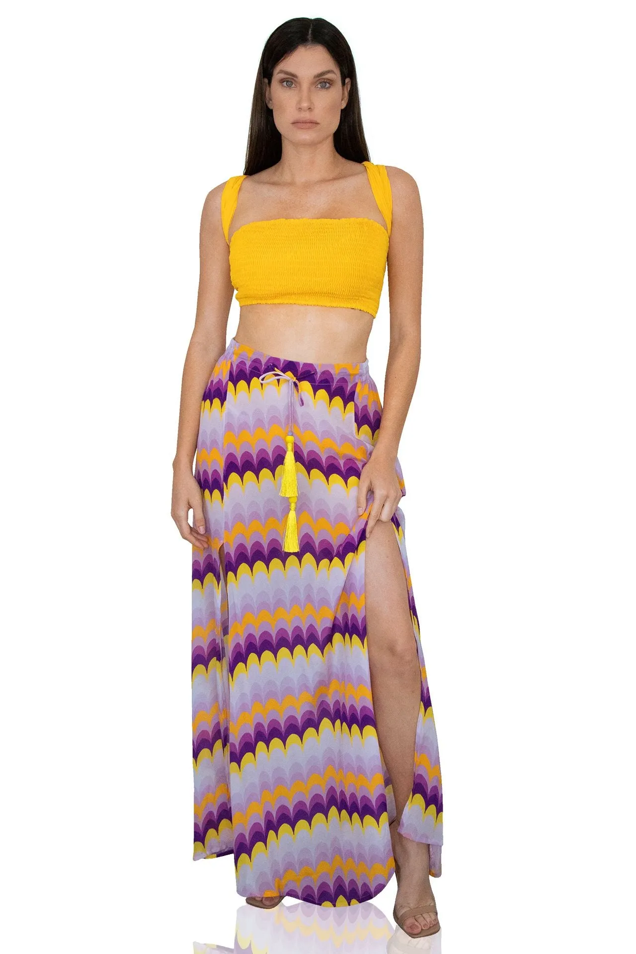 Purple Long Skirt for Women