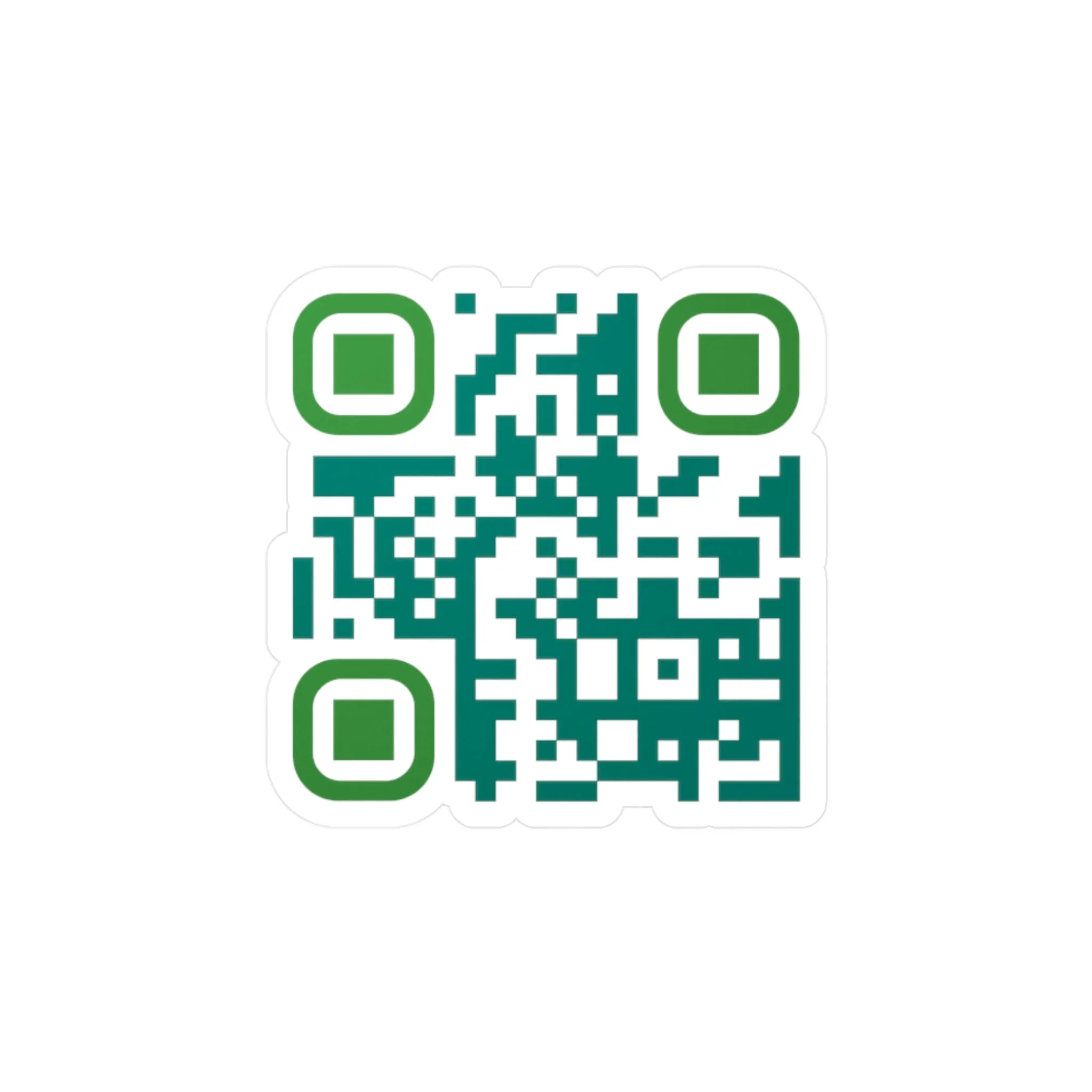 QR Code Waterproof Kiss-Cut Vinyl Decal/Sticker - A Winner Never Quits