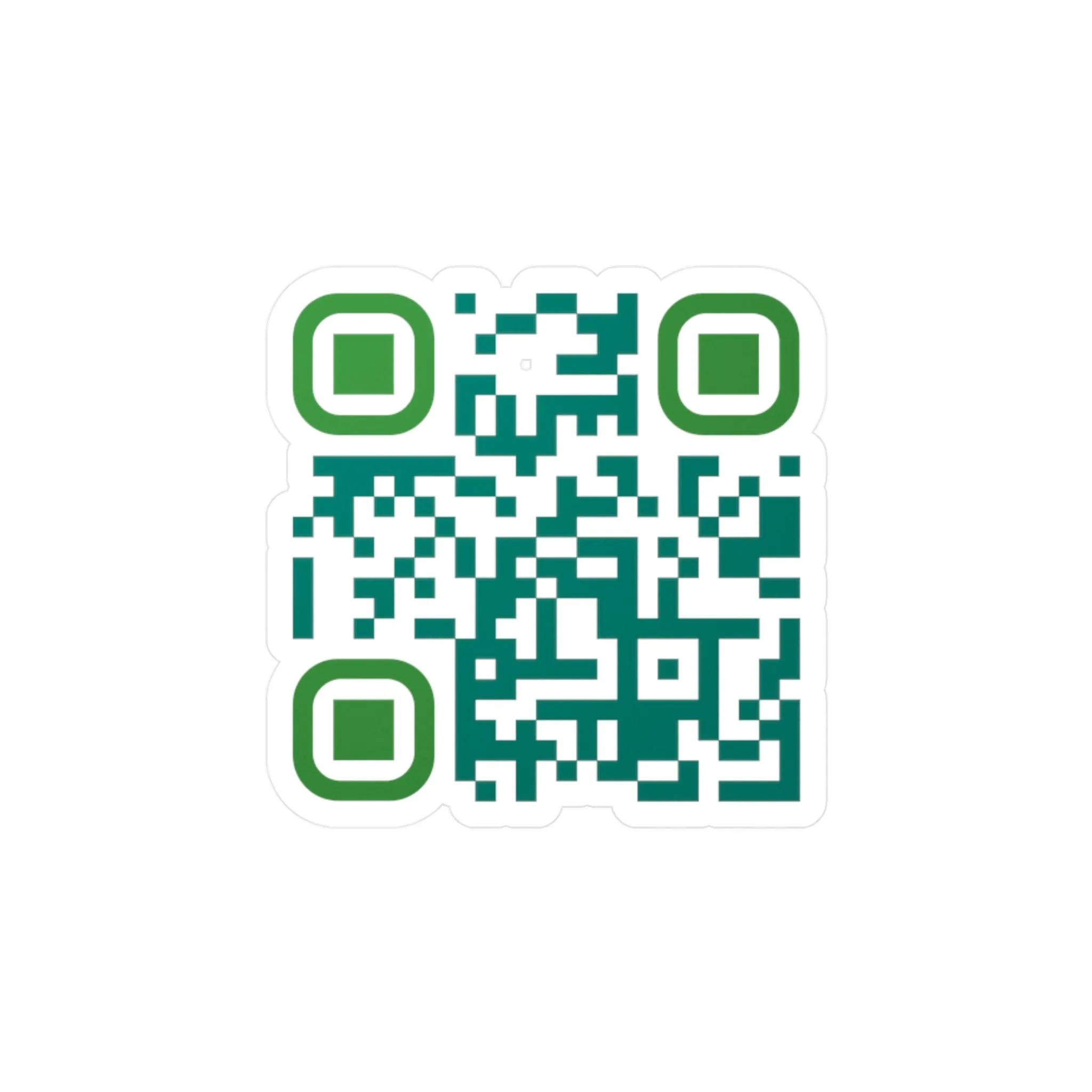 QR Code Waterproof Kiss-Cut Vinyl Decal/Sticker - Believe in Yourself