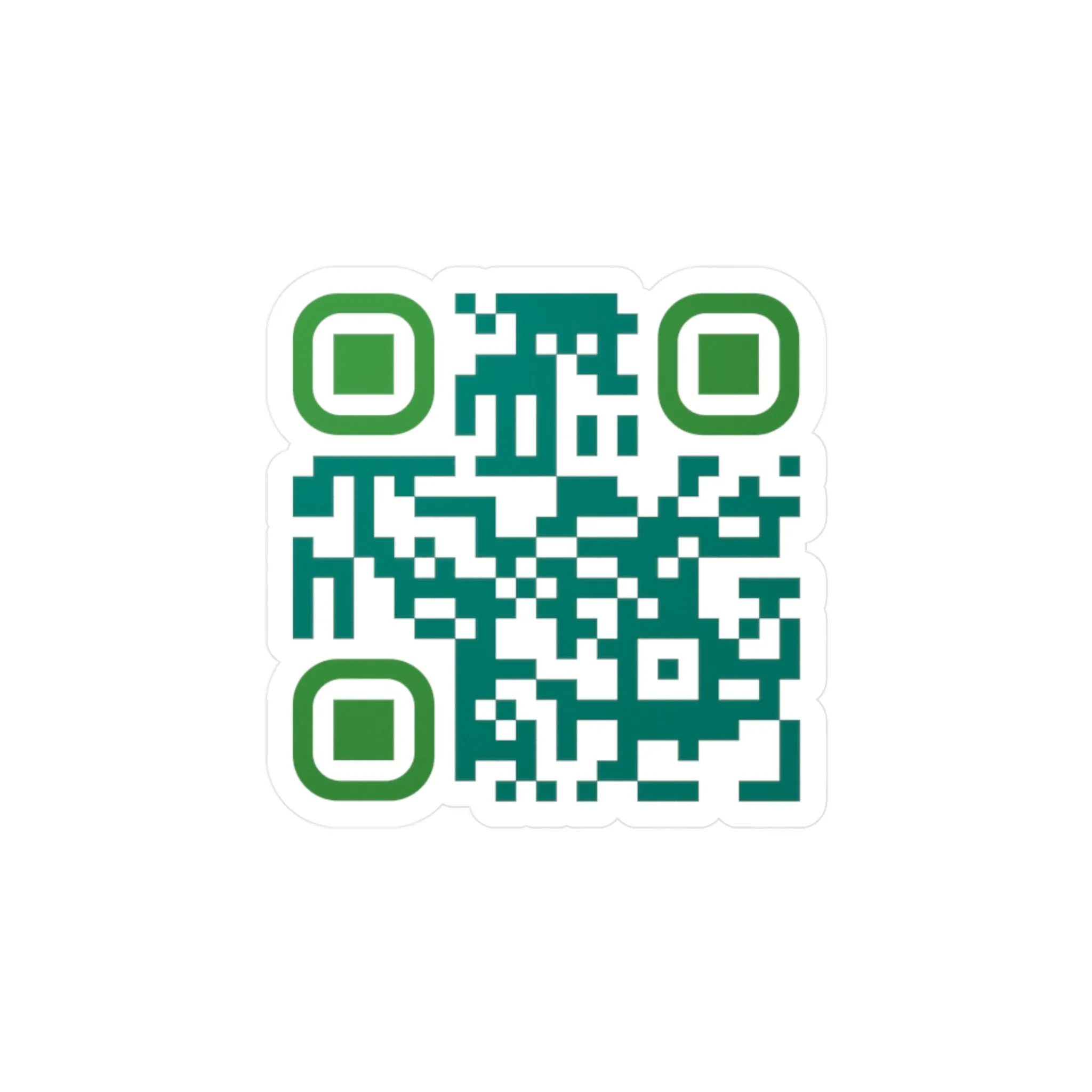 QR Code Waterproof Kiss-Cut Vinyl Decal/Sticker - Congratulations