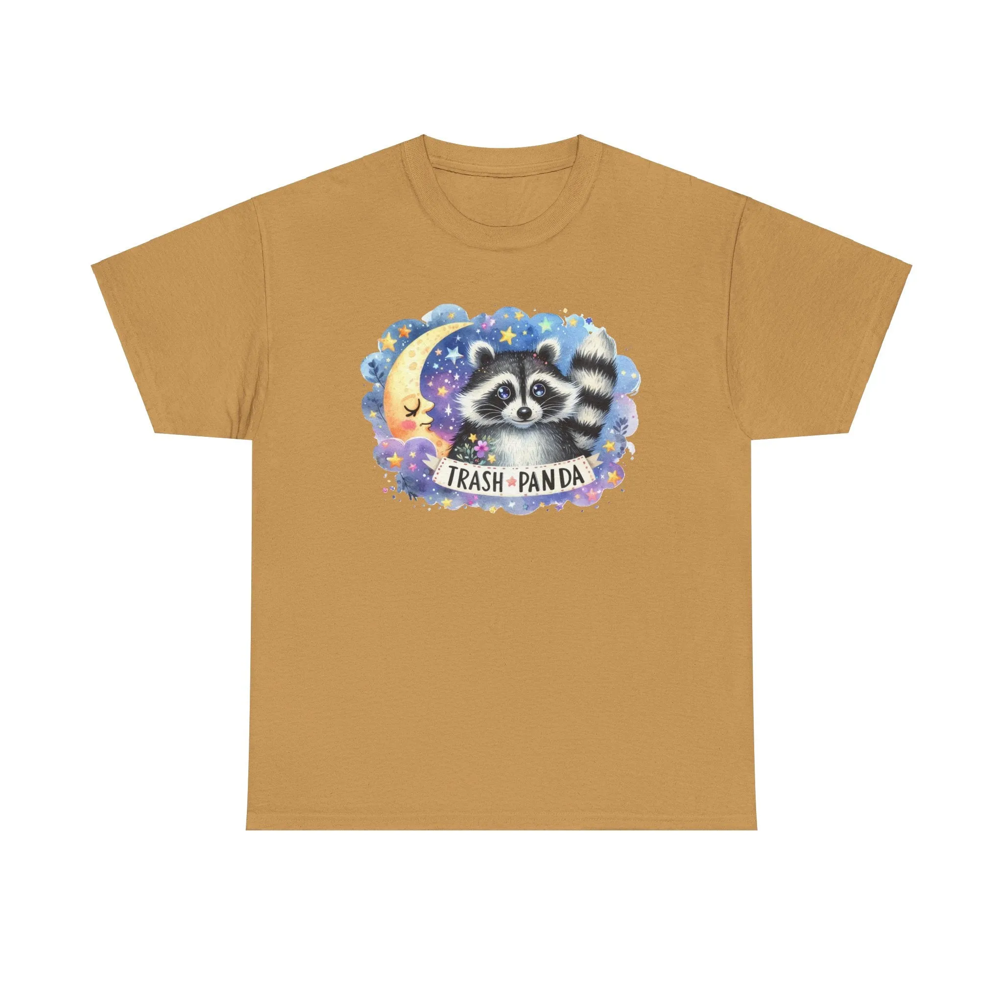 Racoon and the Moon - Unisex Heavy Cotton Tee