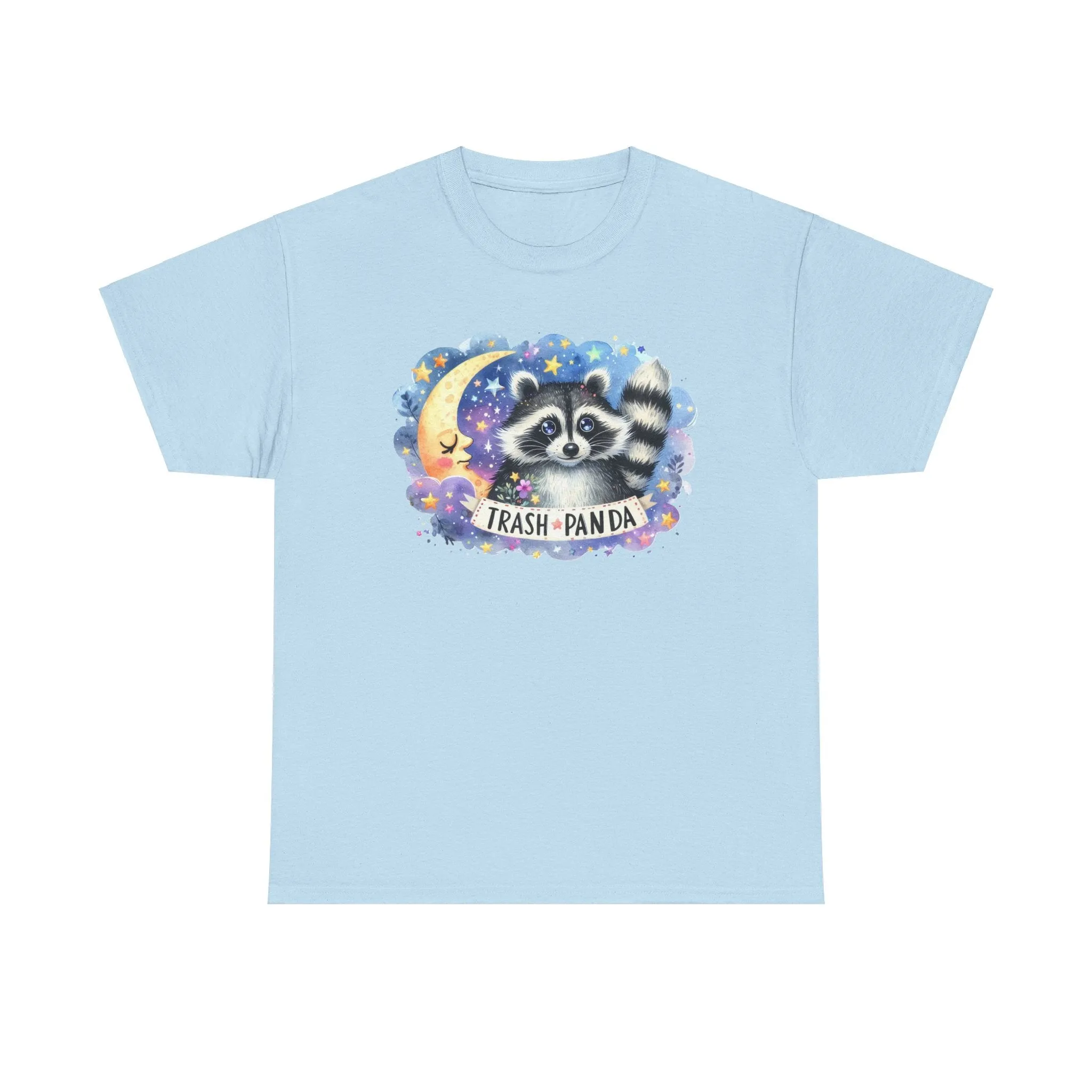 Racoon and the Moon - Unisex Heavy Cotton Tee