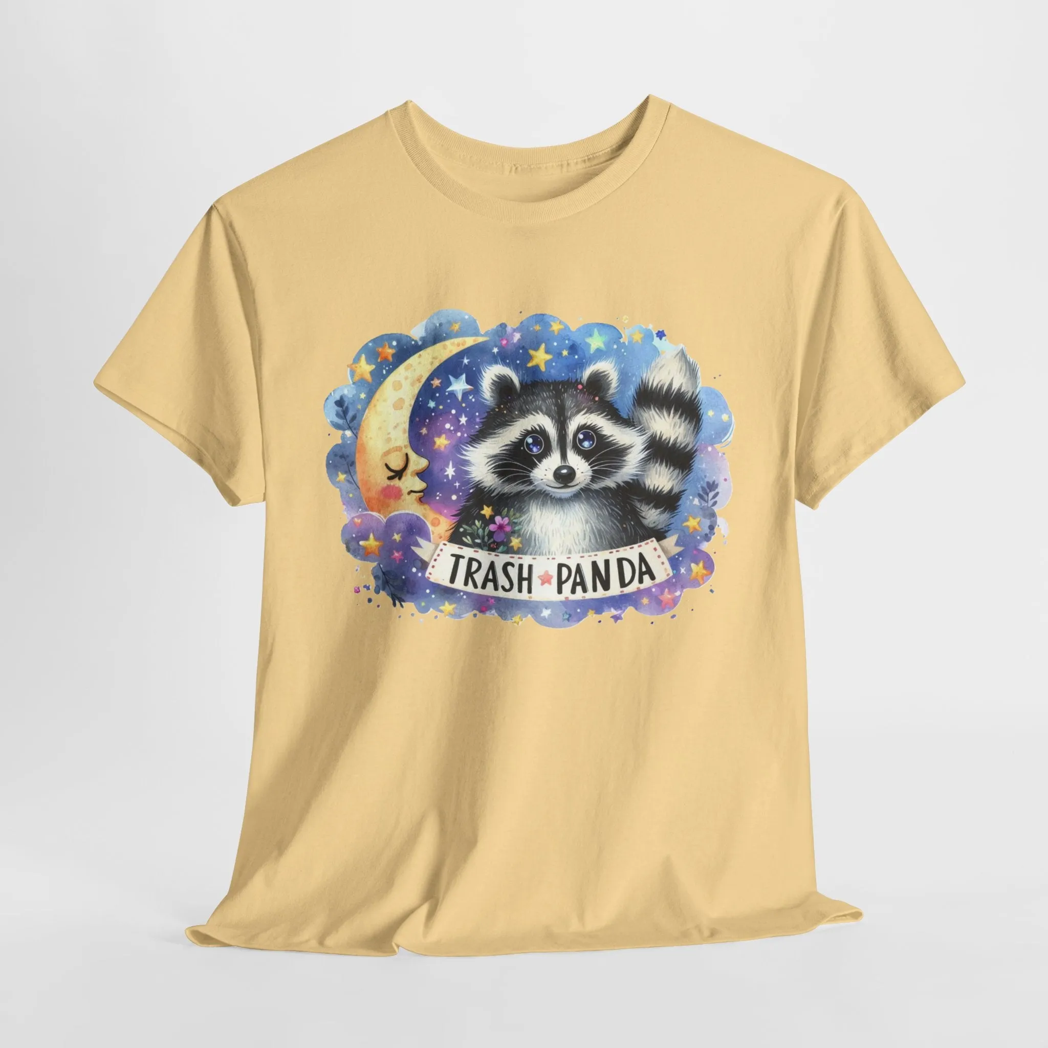 Racoon and the Moon - Unisex Heavy Cotton Tee