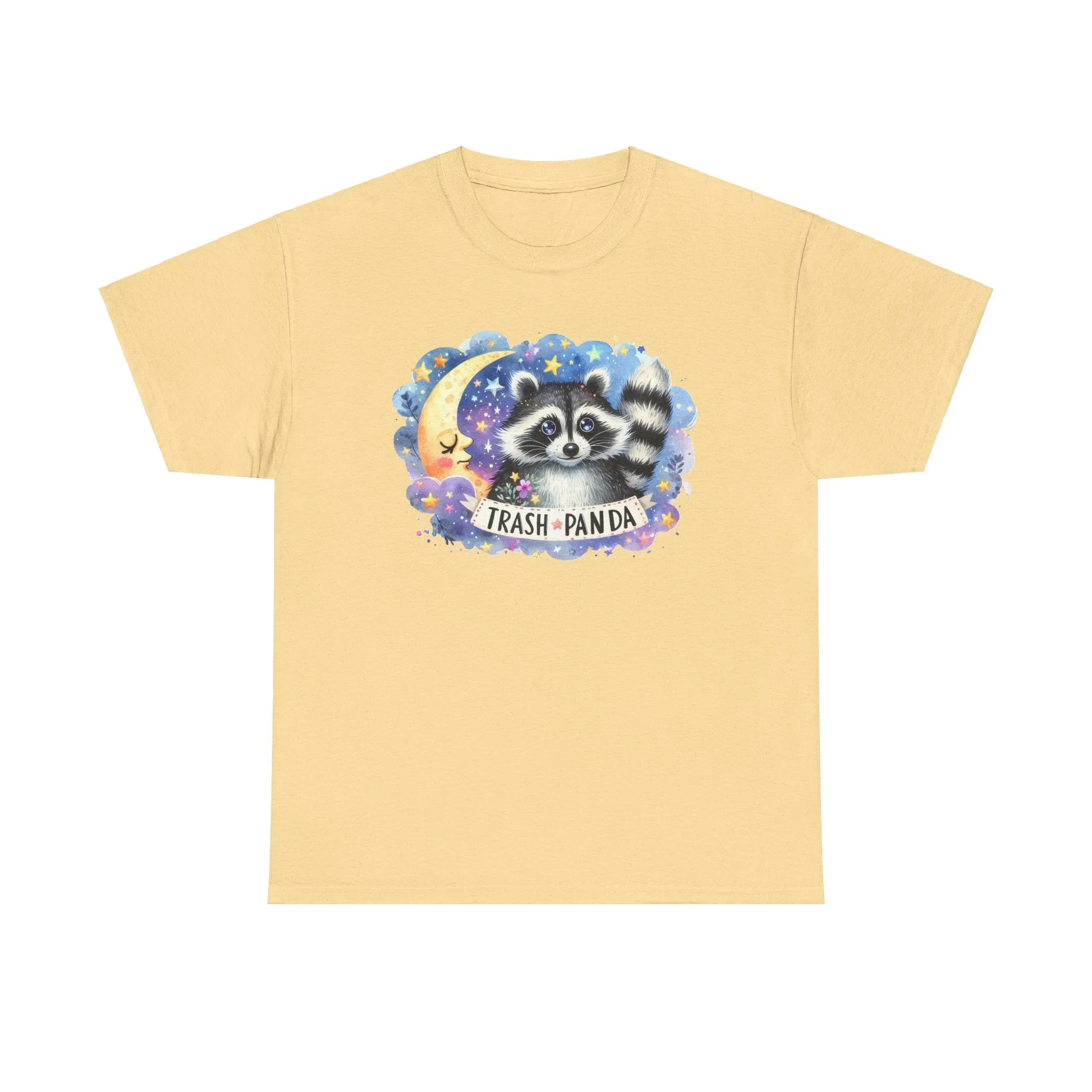 Racoon and the Moon - Unisex Heavy Cotton Tee