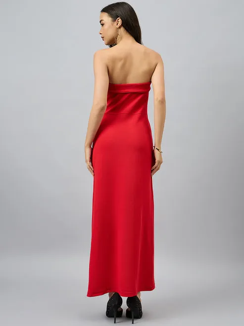 Radiant Red Bodycon Dress