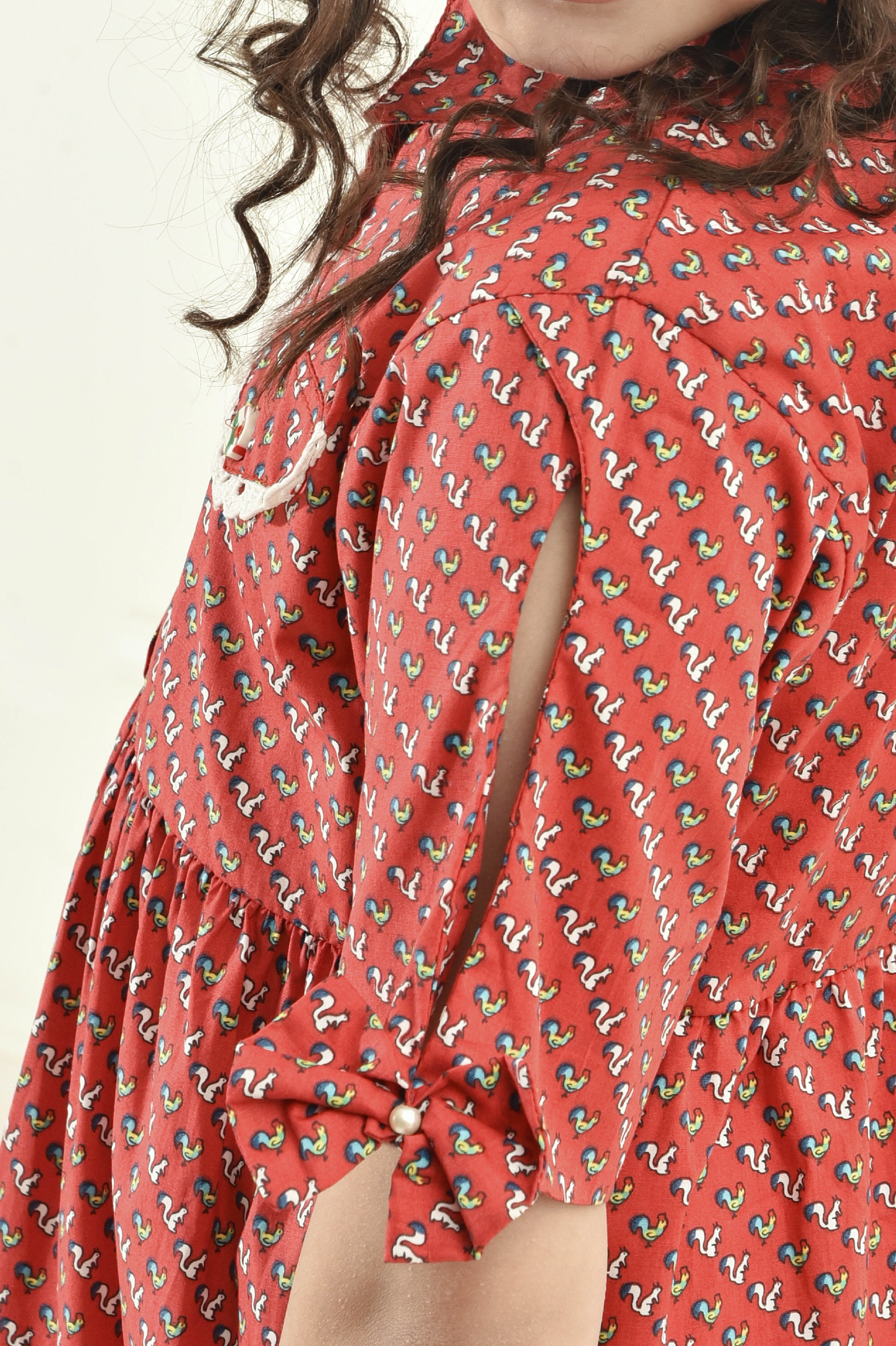 Red Carousel Printed Top