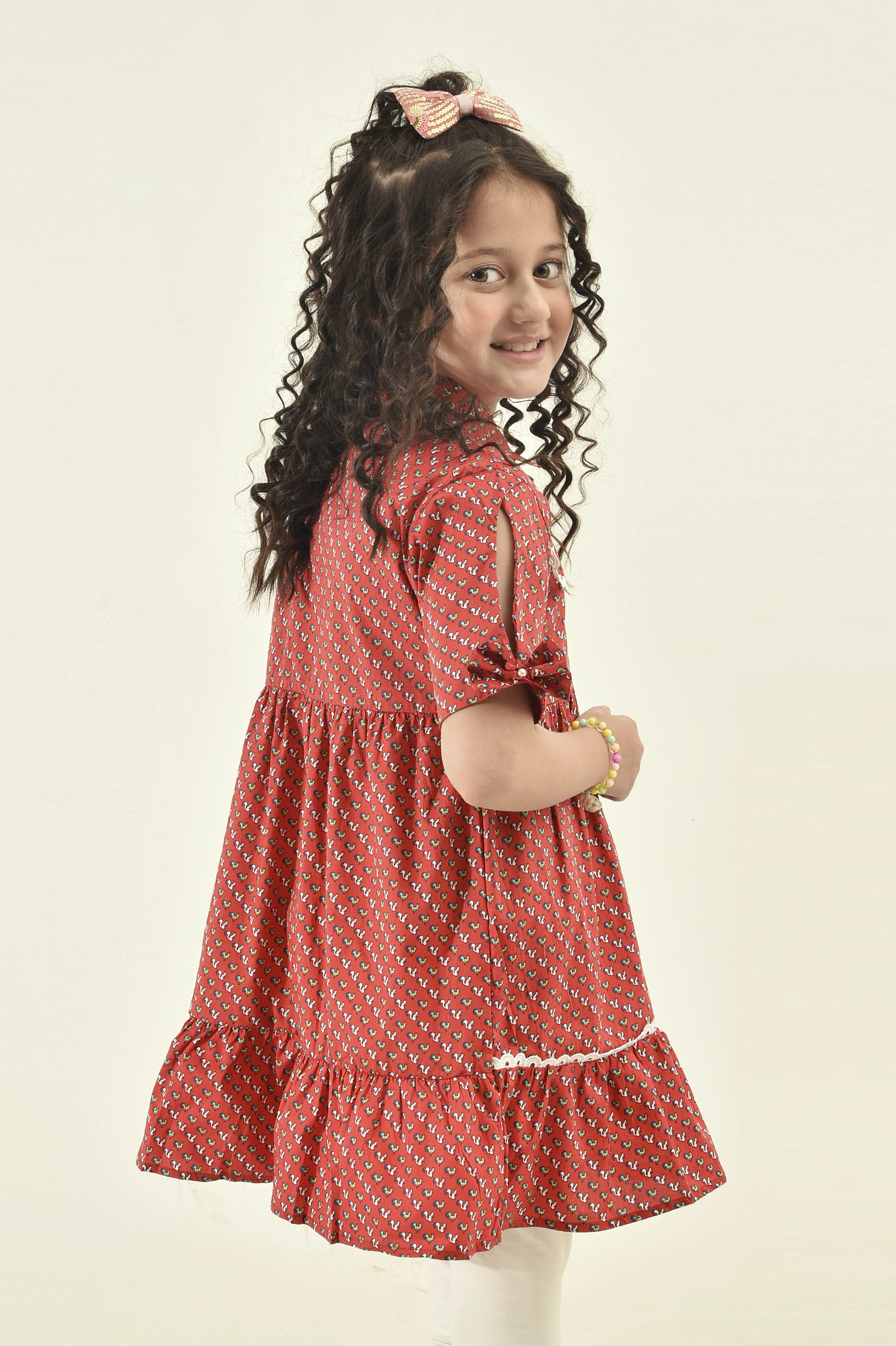 Red Carousel Printed Top