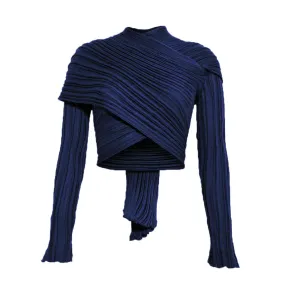 Royal Navy | Wrap Cardigan