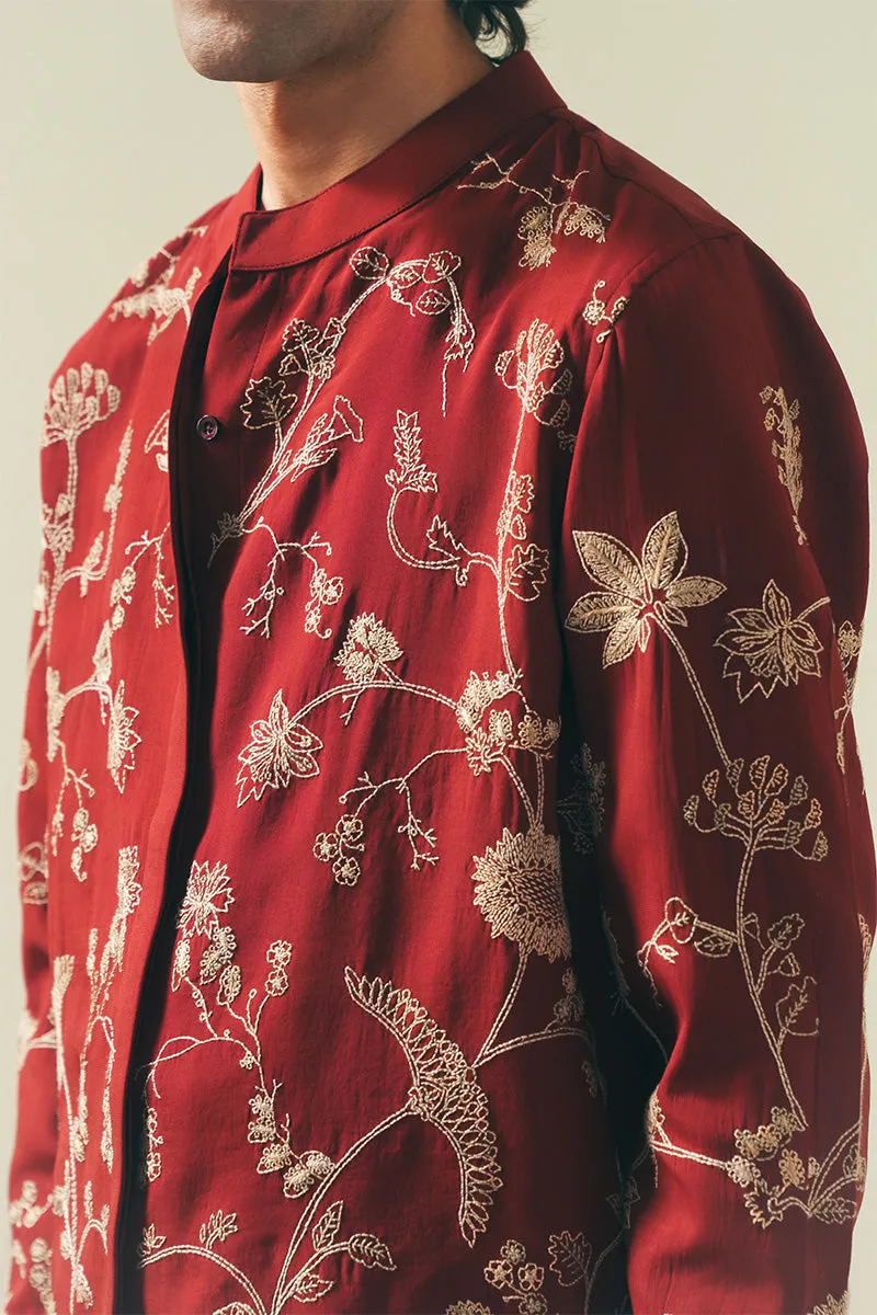 Rumi Hand Embroidered Kantha Shirt (Men)