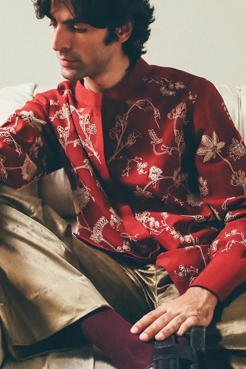 Rumi Hand Embroidered Kantha Shirt (Men)