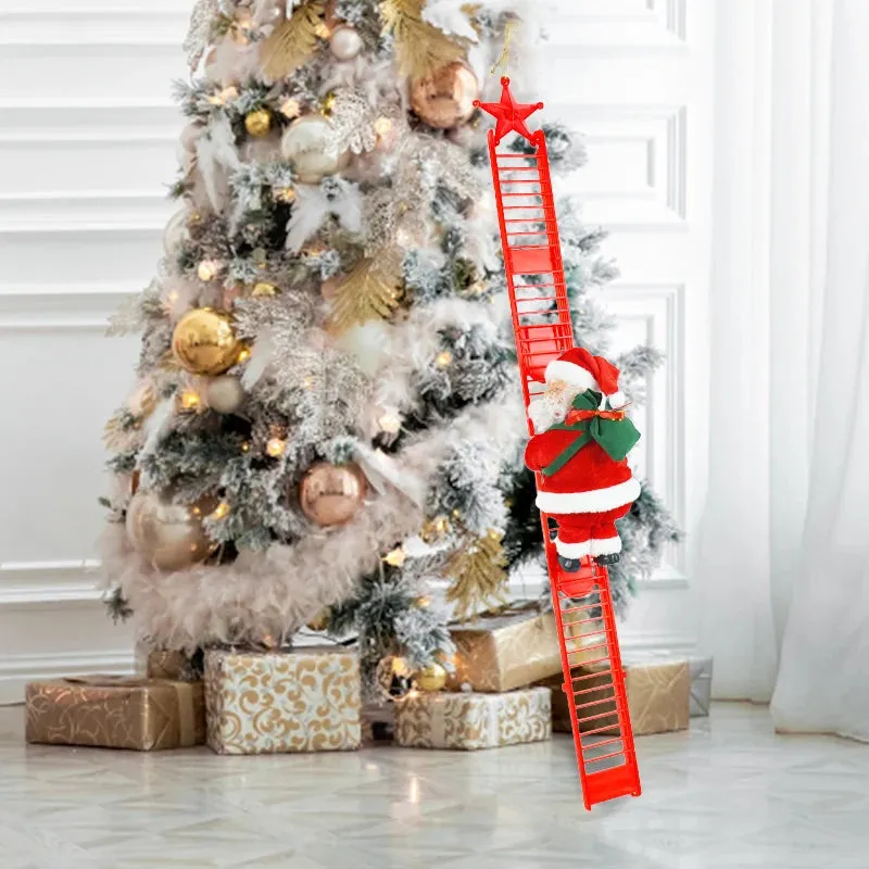 Santa Claus Climbing Stairs Battery Powered Functional