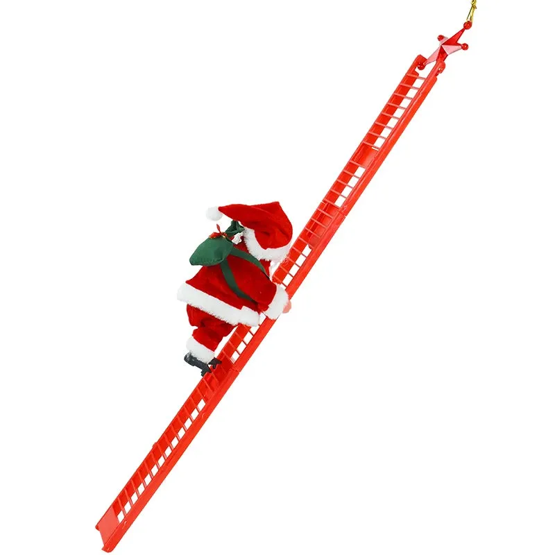 Santa Claus Climbing Stairs Battery Powered Functional