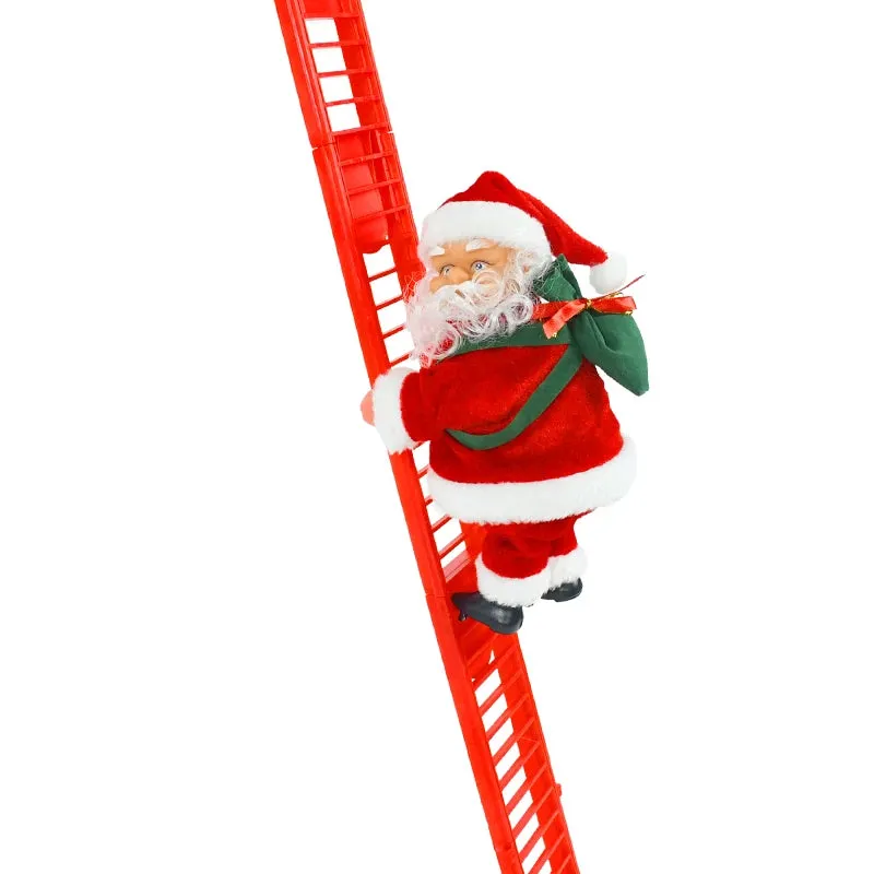 Santa Claus Climbing Stairs Battery Powered Functional