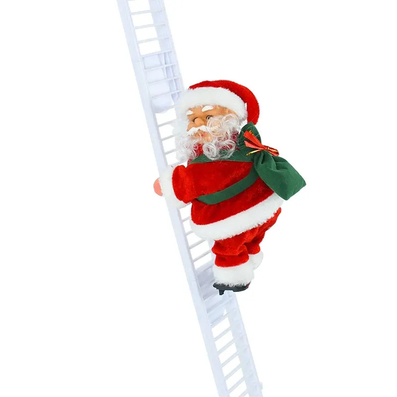 Santa Claus Climbing Stairs Battery Powered Functional