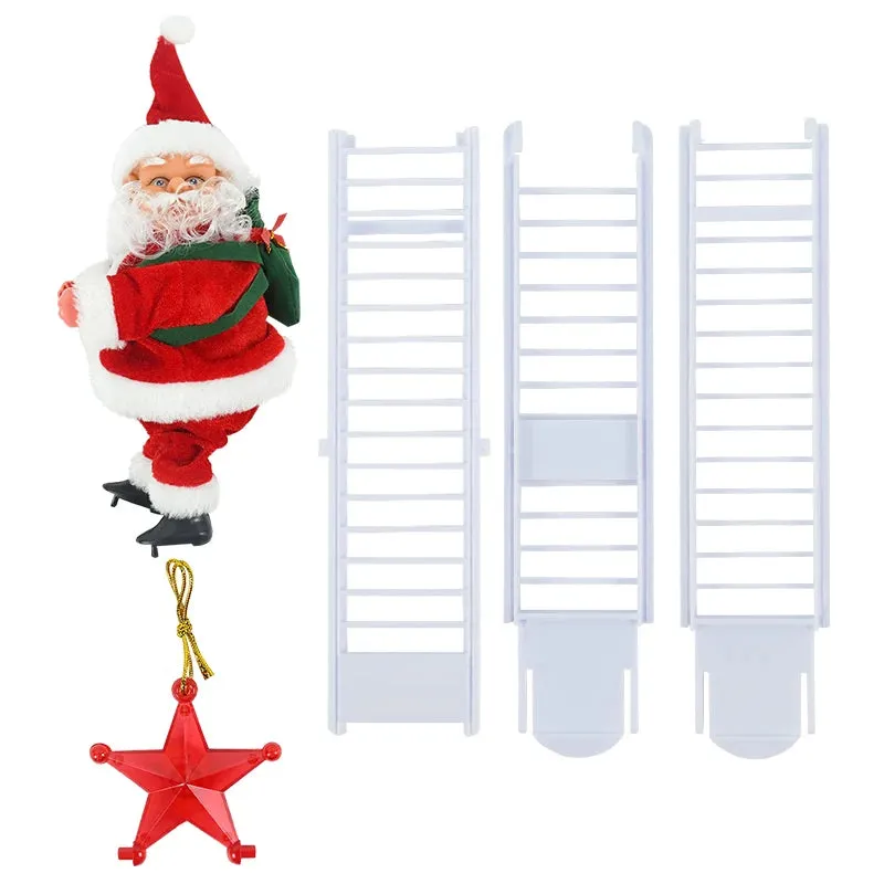 Santa Claus Climbing Stairs Battery Powered Functional
