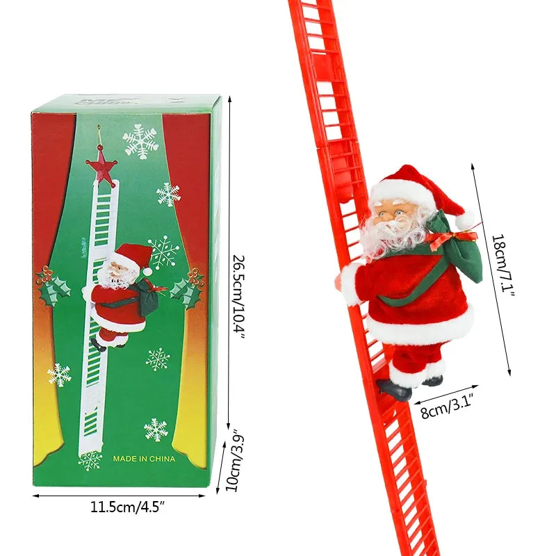 Santa Claus Climbing Stairs Battery Powered Functional