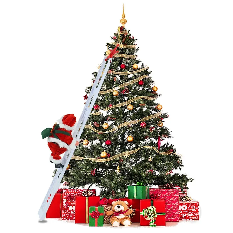Santa Claus Climbing Stairs Battery Powered Functional