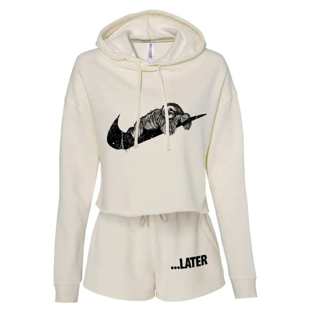 Sloth Ya Later: Embrace the Lazy Cropped Hoodie Outfit