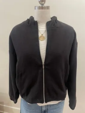 SOFT TWILL HOODED BOMBER