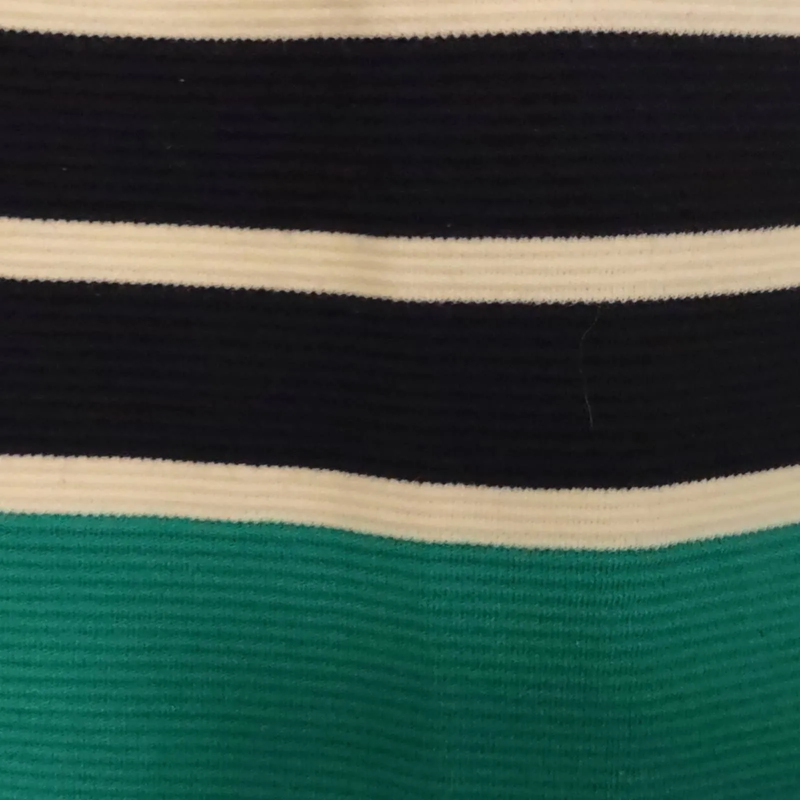 Talbots Color Block Striped Top Small Navy