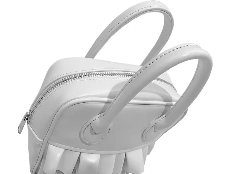 Teiban Top Handle Frill Bag