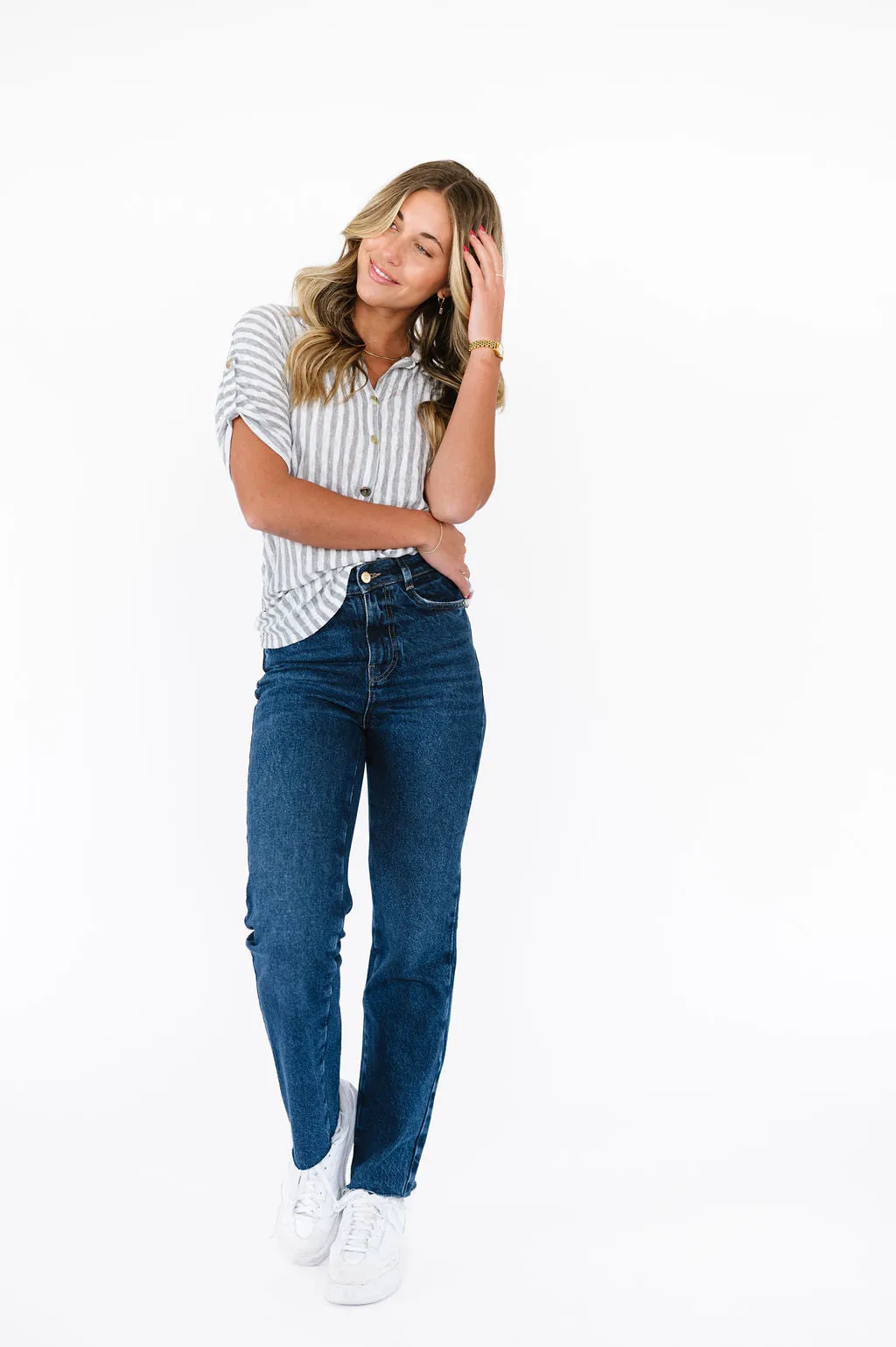 Tess Top in Grey