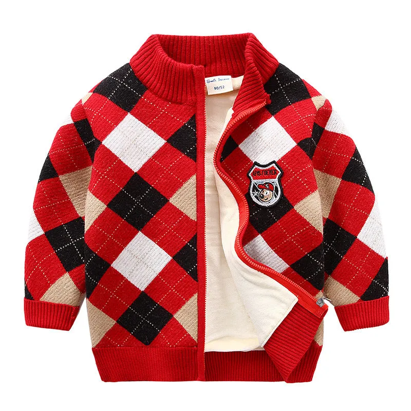 Toddler Kids Knitted Cardigan Sweater