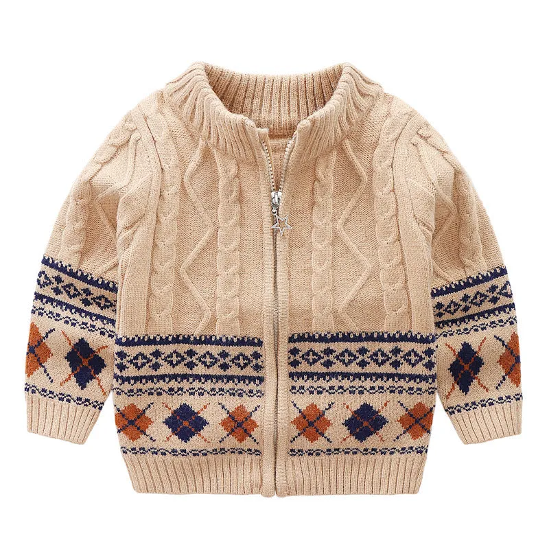 Toddler Kids Knitted Cardigan Sweater