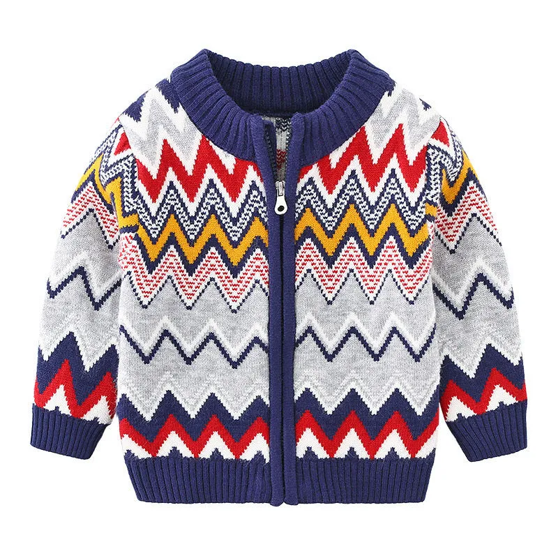 Toddler Kids Knitted Cardigan Sweater
