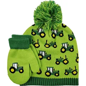 Toddler's John Deere Tractor Beanie & Mittens J2H910GT
