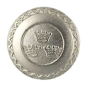 Triple Coronet Silver Blazer Button (Made in Italy)