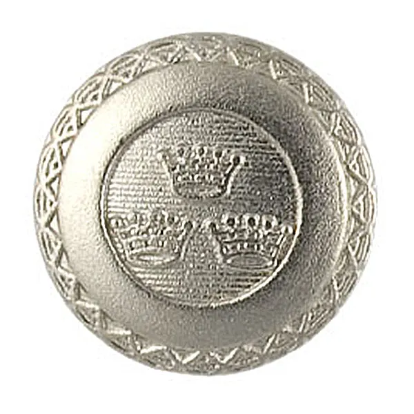 Triple Coronet Silver Blazer Button (Made in Italy)