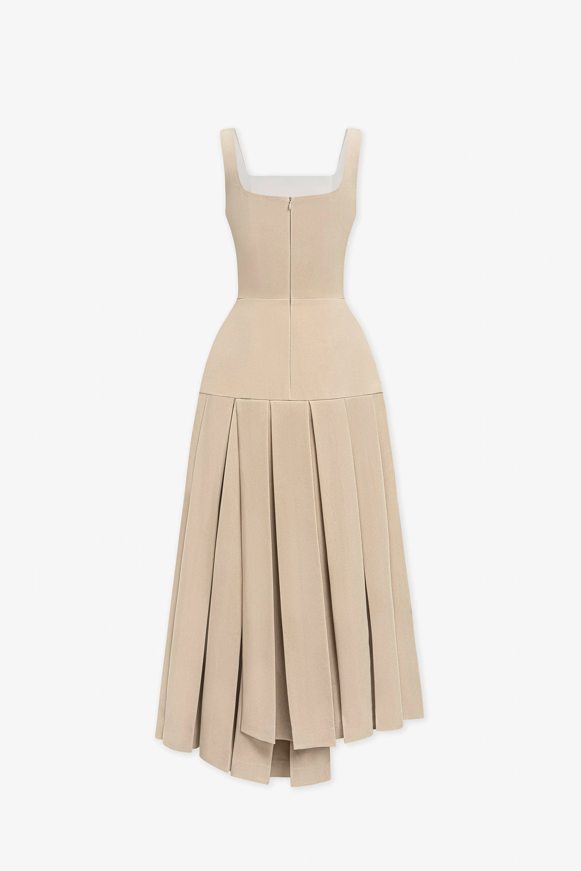 Ulla Pleated Midi Dress