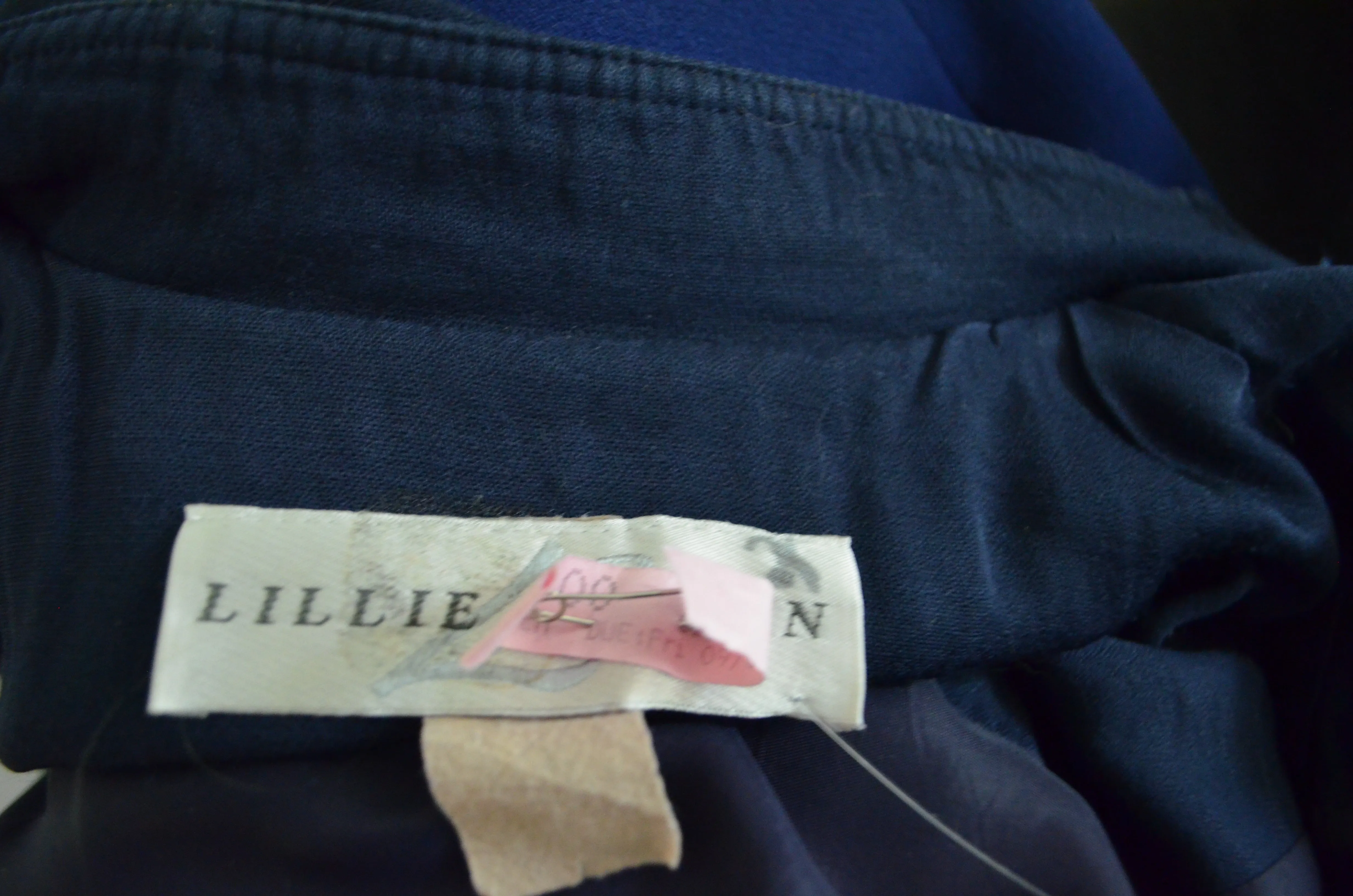 Vintage 1980s Lillie Rubin Military Navy Style Nautical Jumpsuit with gold star buttons