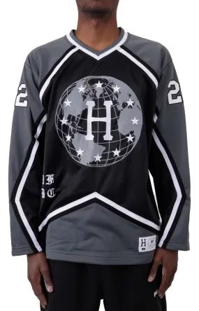 Vintage Black Center Ice Hockey Jersey by Huf