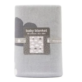 Weegoamigo Cotton Knitted Blanket - Sky High Silver