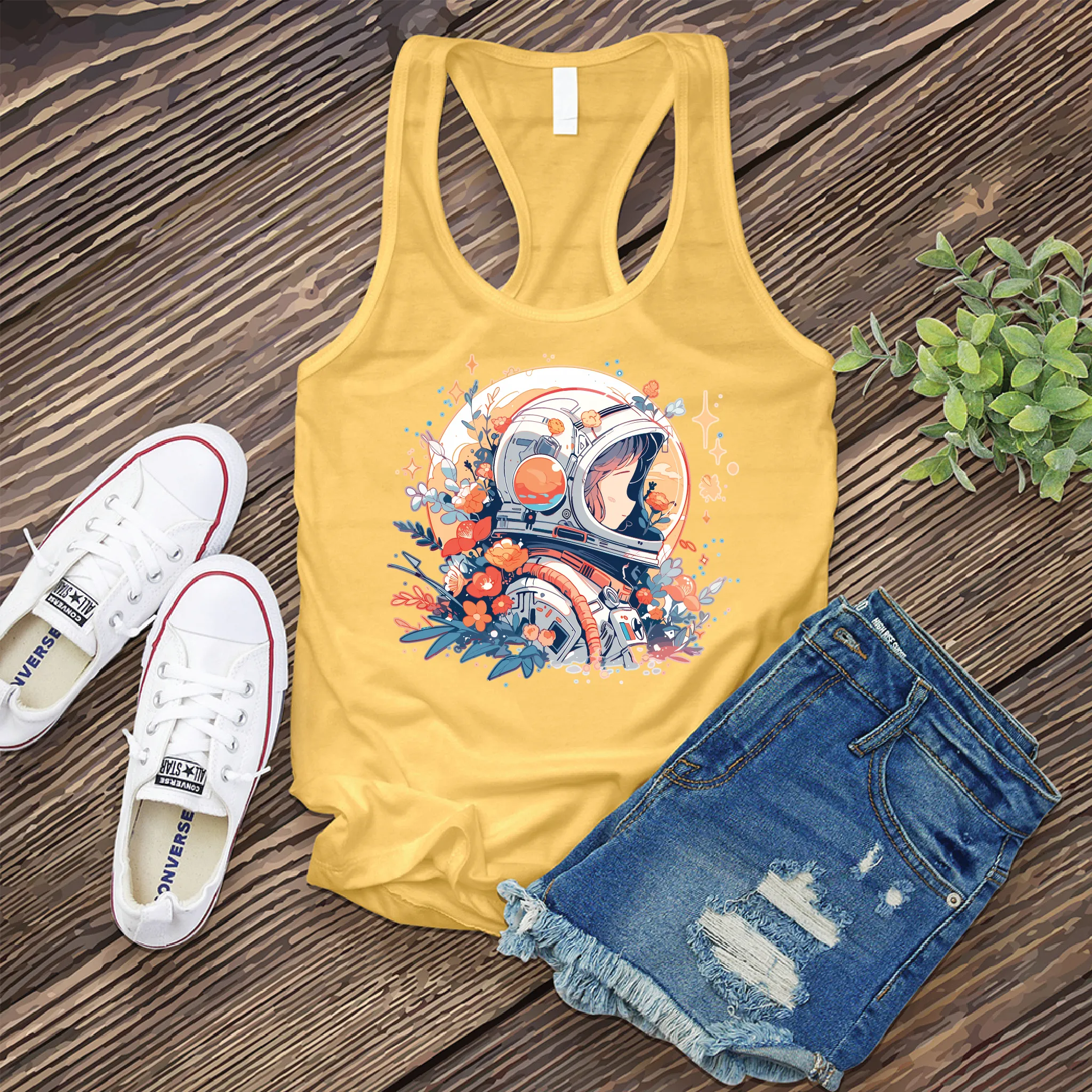 Whimsical Astronaut Women's Tank Top