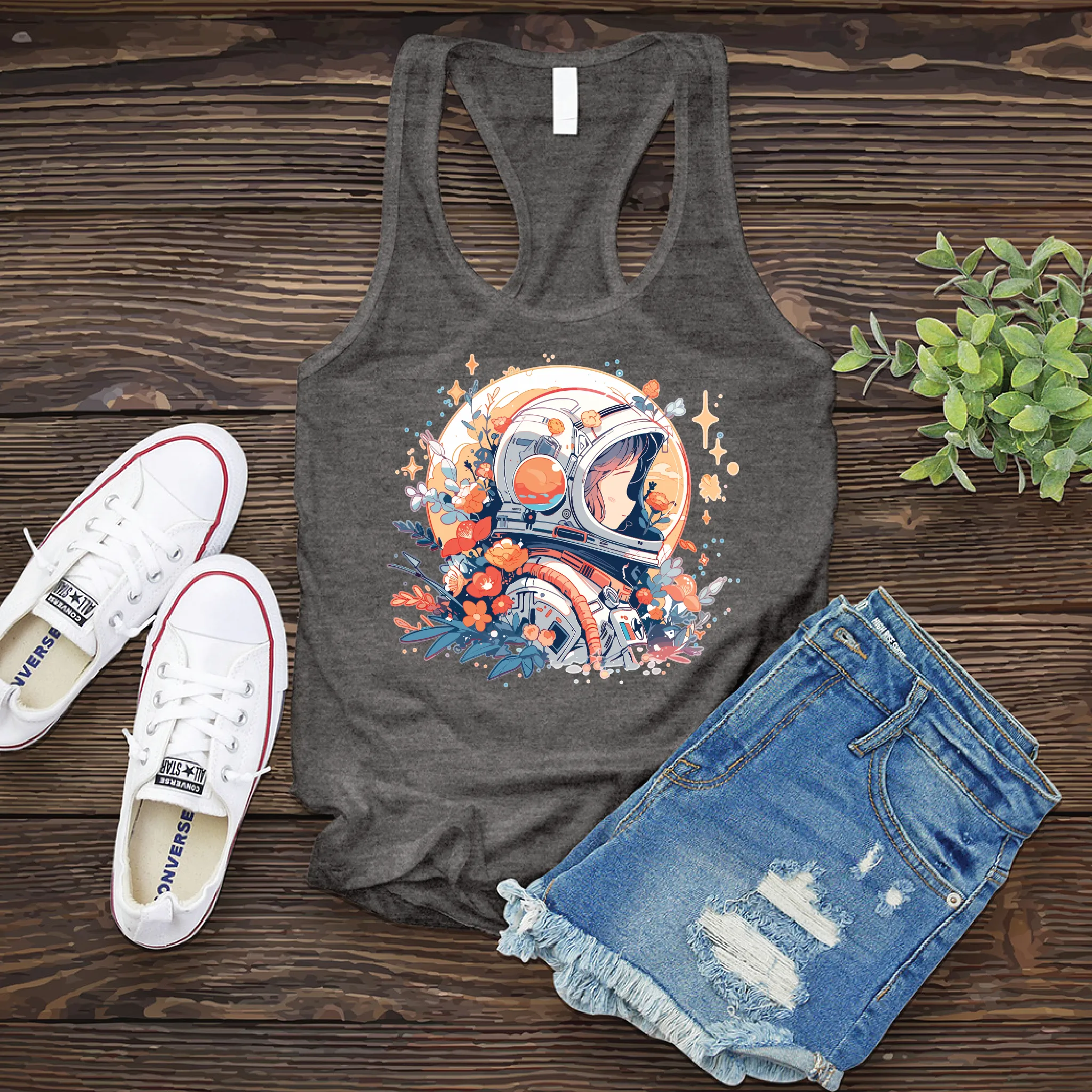 Whimsical Astronaut Women's Tank Top