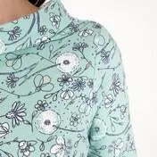 Whimsical Floral Bardot Neck Top