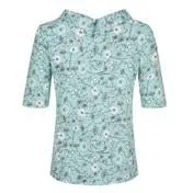 Whimsical Floral Bardot Neck Top