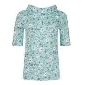 Whimsical Floral Bardot Neck Top