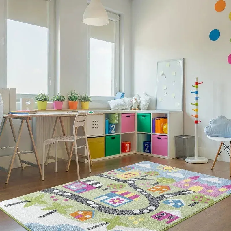 Whimsical LR81281 Green Blue Rug